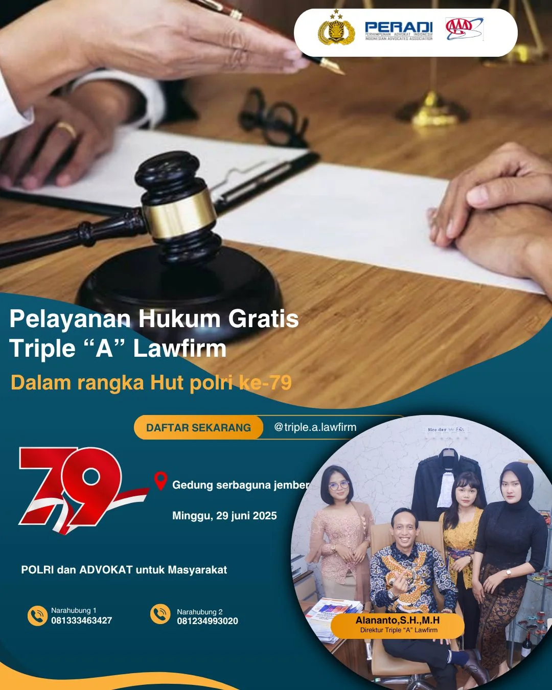 Pelayanan Konsultasi Gratis HUT POLRI